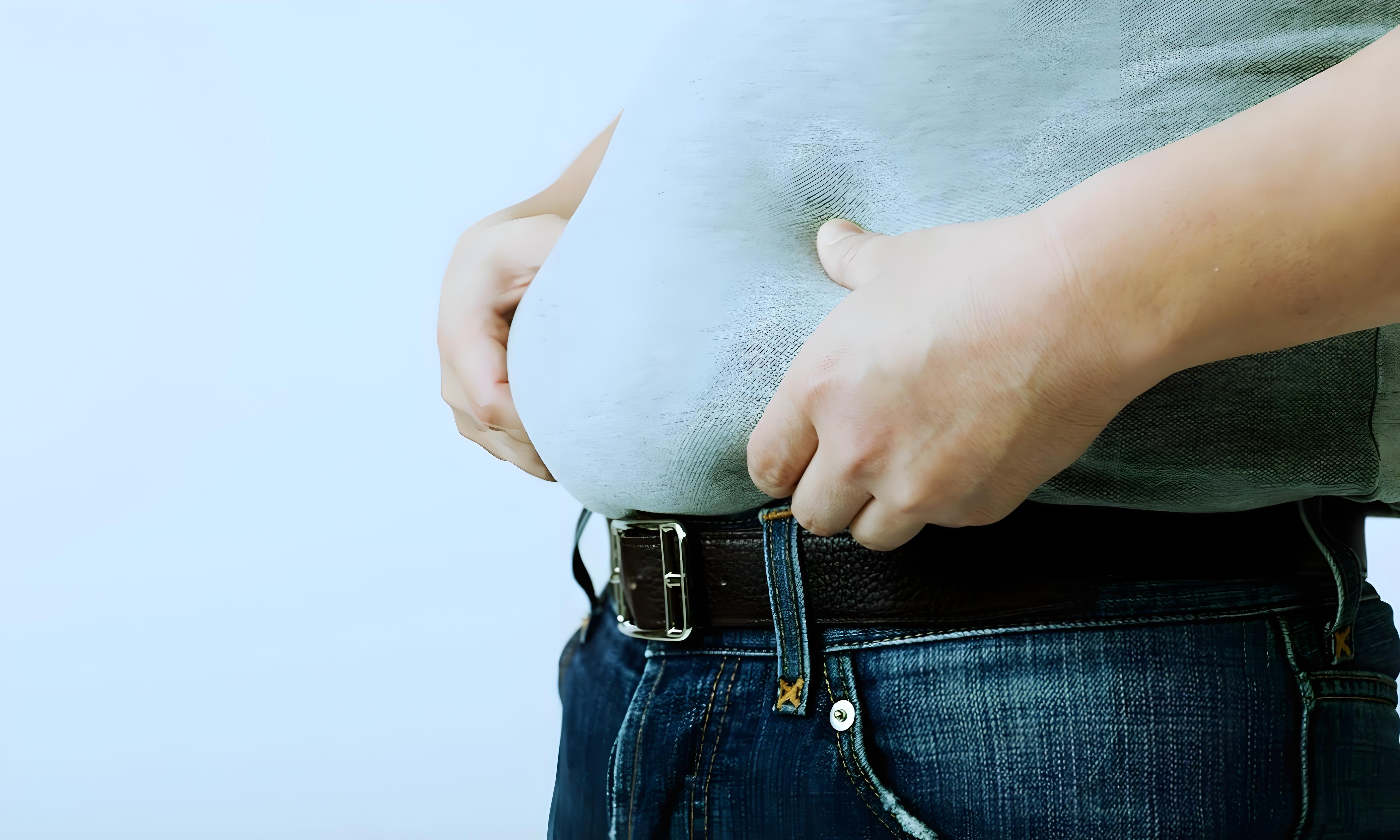 A man has a big belly,  Finding the right reason is crucial